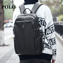 Polo backpack mens large capacity backpack Puppi travel business trip high school college student bag 14 inch computer bag