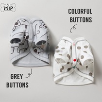 Memory Pet Korean louisdog Pet cute puppy polo dot breathable color buckle top