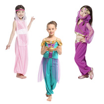 Childrens Halloween costumes Girls cos performance costumes Egyptian Persian princess Arab princess clothes