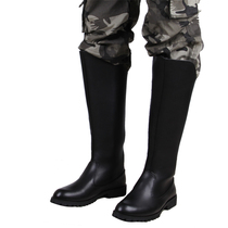 Honor Guard Boots Parade Boots High Cylinder Martin Boots Men Riding Boots Long Drum Flag-raising Boots Casual Leather Boots Summer