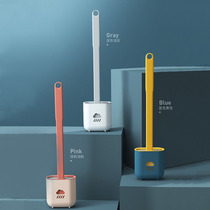 Brush dead corner home toilet toilet toilet brush artifact cleaning set hanging wall long handle silicone wall mounted horse