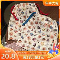 Cartoon drawstring storage bag Baby cart hanging bag Baby out storage bag Diaper bag 28*25cm