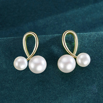 Ear clip without ear hole female natural freshwater pearl simple temperament earrings niche design advanced feel ear stud earrings