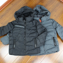 Foreign trade export single winter warm Mens cotton-padded hat detachable year-end welfare ultra-light hooded jacket cotton suit