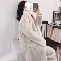 Europe station 2021 Winter Fashion new womens clothing Han version 100 hitch long style mink suede coat thicken leather grass female