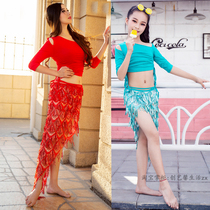 Dance Wings Belly Dance Clothing 2020 Spring and Summer New Practice Wear Modal Fashion Shined Skirt Set QC2982