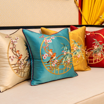 Chinese embroidery sofa pillow sleeping room modern simple bedside cushion with backpacking pillow pillow