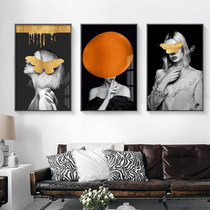 Modern light luxury figure decoration painting living room sofa background wall hanging painting high-end restaurant hotel model room tripchin