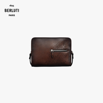 (Autumn Winter New Goods)Berluti Luxury Goods Journalier Scritto Pouch Slanted Shoulder Bag