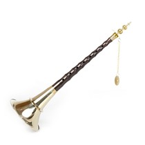 Large volume ellipsoidal black sandalwood Wooden Suona Poles Plus Hoop Expensive Drama Average Red And White Happiness Folk No-Tune Suona