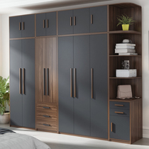 Nordic wardrobe Simple modern economical assembly rental room Household bedroom locker Board storage large wardrobe