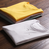 Womens money comes in waterproof anti-fouling anti-coke summer pure color base Womens T-shirt Leisure 100 lap short sleeve T5655