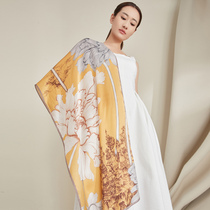Shanghai Stories True Silk Scarves Gift Foreign Air Mother Gifts Spring Autumn Thin Strips With Long Strips Shawl Silk Scarves