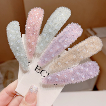 Korean rhinestone BBB clip side clip female side hairclip top clip hairclip back head cross clip