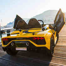 Lamborghini childrens electric car oversized four-wheel remote control baby car children toy car can take a sports car