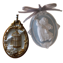 ins flower fairy Carved Angel aromatherapy plaster jewelry car pendant expansion Stone car Balm Perfume Gift