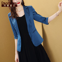 Danielle small suit jacket women 2021 new autumn wear Joker slim slim suit Lady short coat