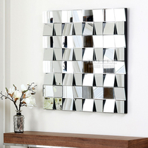 Modern minimalist sofa background wall decorative mirror stereo wall hanging mirror mantle fireplace mirror porch hanging mirror meal side mirror