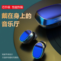 True wireless Bluetooth headset in-ear binaural earplugs Apple oppo Xiaomi Huawei vivo mobile phone universal e-sports eating chicken game ksong headset high sound quality heavy bass super long standby girl