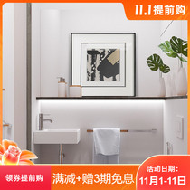 Creative light luxury metal abstract painting nail-free adhesive waterproof door wall toilet decoration painting
