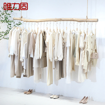 Tree branch log clothing store hanger display stand women's clothing store shelf hanging clothes rack floor shop decoration