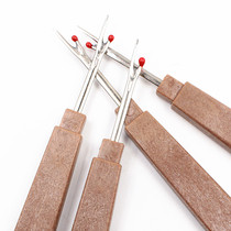 2 thread removal knives hole opener label removal knives large secant knives imitation wood handle cross stitch pick knife tool tangent