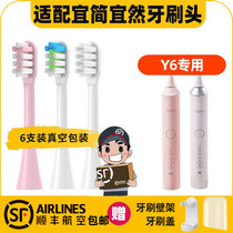 Applicable to the replacement of adult sonic gum cleaning Sanfu with the simple and simple electric toothbrush head Y6