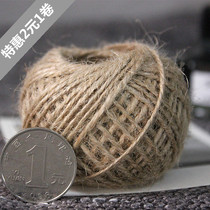 Just love zakka hemp rope DIY handmade rope natural jute line braided tag rope 30 meters whole roll sale