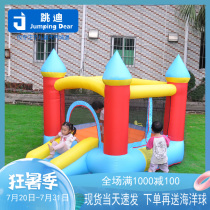 Childrens inflatable jumping bed Kindergarten trampoline Home castle slide Indoor and outdoor small naughty castle toys
