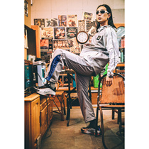 Gicos Industrial × PlayStation Drawstring Patchwork Casual Pants