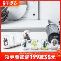 Nordic seasonal flavor pot set household table table seasoning bottle box seasoning jar and pepper sugar jar