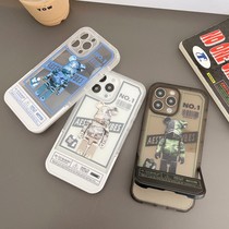 Kowu digital invisible bracket Apple 13promax mobile phone shell camouflan violent bear iphone12 lovers 11 x xsxr max shell 12pro one-piece
