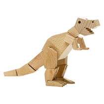 (Special) Childrens Dinosaur Model Tyrannosaurus Animal Model Triceratops Robot Static Wood Toys