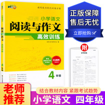 New version Efficient training for language reading and writing in Little Orange Bean Elementary School A full volume in the fourth grade Training materials for reading comprehension and writing improvement training programs for elementary school students