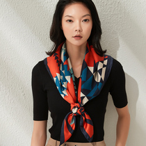 Shanghai Story Dunhuang series true silk mother silk scarves gifts 100 hitch fashion foreign air spring and autumn days domain illusion