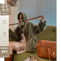 CC fur William College Style imported wool new cashmere coat young fur coat women