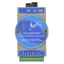 Industrial grade 4-way switch to fiber optic optical end machine port alarm infrared radiation Zhisheng ECS6304CP