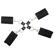 Smacky equipment couple sex toys plush hands and feet back handcuffs cross buckle back handcuffs flirting toys
