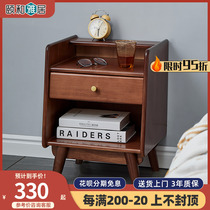 Solid wood bed head cabinet shelve minimalist modern bedside cabinet bedroom bunk bed head cabinet Nordic simple and free of mounting cabinet