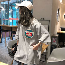 Short-sleeved T-shirt womens 2020 spring and summer loose Korean version of the student ulzzang Harajuku wind bf joker ins half-sleeve top