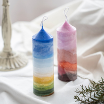 Man Yue Siamese acrylic cylindrical candle mold spire mold gradual landscape candle