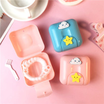 Holder storage box box braces carrying cute hidden hidden beauty braces box for girl heart invisible