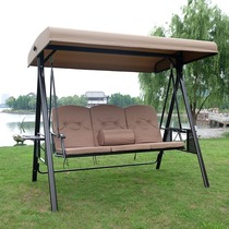 European outdoor swing hanging chair terrace reclining hammock Villa courtyard iron rocking chair outdoor balcony swing