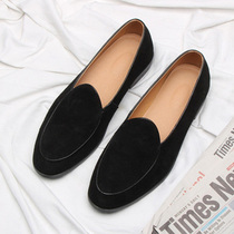 Doug shoes mens trend British leisure summer 2021 New Korean version of Joker personality a pedal suede lazy shoes