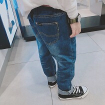 Homemade boys pants autumn and new trousers spring and autumn baby cotton comfortable loose Korean childrens jeans trend