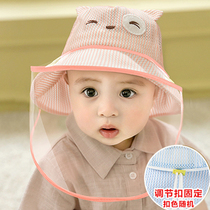 Anti-droplets cap male and female baby newborn baby spring summer 0123-year-old mask protective cap shading cap isolation