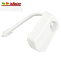 Human Motion Sensor Automatic Seat LED Light Toilet Bowl Bat