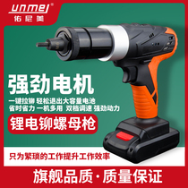 Younimei Electric Rechargeable Lithium Rechargeable Female Gun Riveter Head M3-M10 Nut Riveter Riveter Riveter