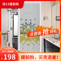 Youshiman bathroom sliding door custom toilet bath partition shower room dry and wet separation waterproof sliding door glass