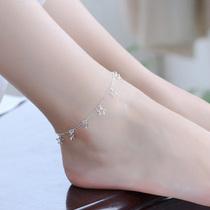 Stars 925 Pure Silver Sexy Foot Chain Women Ins Small Crowddesign 2022 New Tide Summer Senior Feel Silver Foot Chain